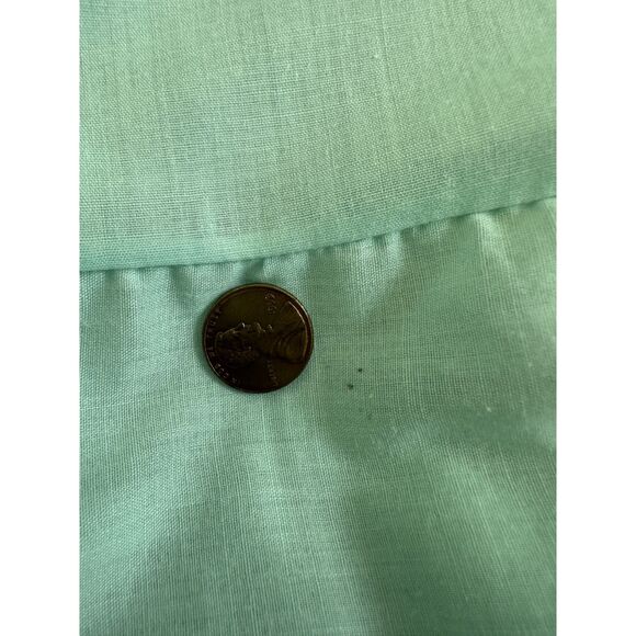 Vintage 60s Baby Blue Embroidered Floral Sleep Dress Night Gown size XL - Picture 10 of 11